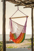 Mayan Legacy Extra Large Outdoor Cotton Mexican Hammock Chair in Rainbow Colour | Outdoorium