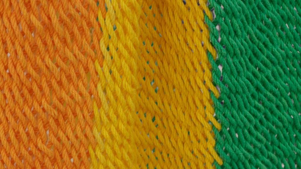 Mayan Legacy Extra Large Outdoor Cotton Mexican Hammock Chair in Rainbow Colour | Outdoorium