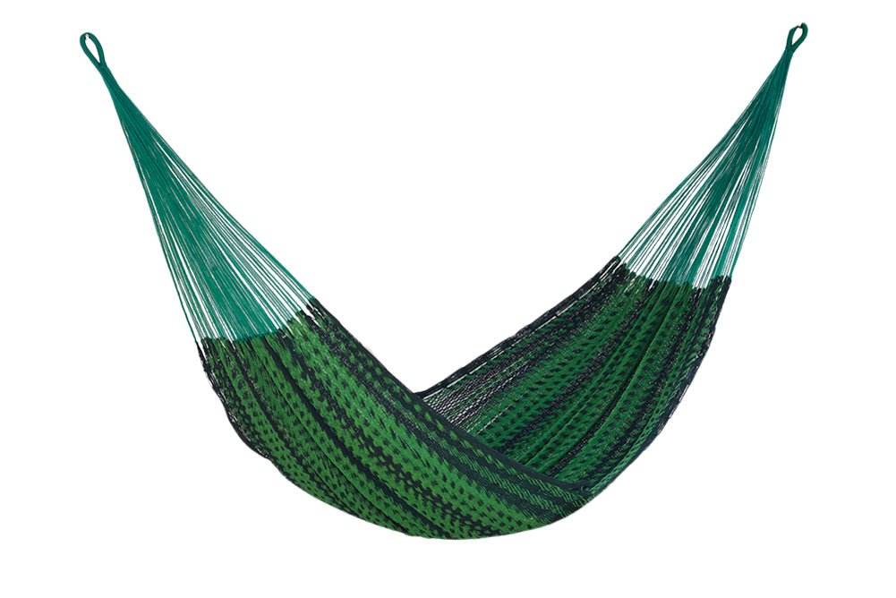 Mayan Legacy Queen Size Outdoor Cotton Mexican Hammock in Jardin Colour - Outdoorium