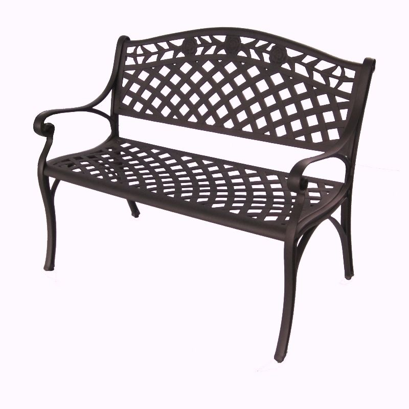 Melissa Aluminium Bench Brz | Outdoorium