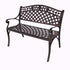 Melissa Aluminium Bench Brz | Outdoorium