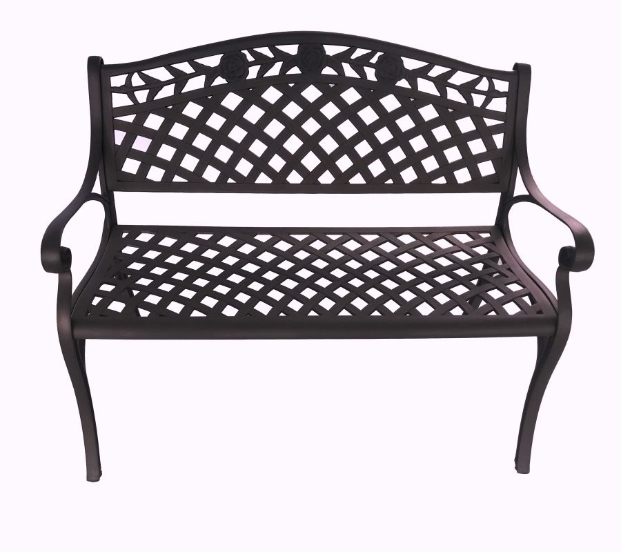 Melissa Aluminium Bench Brz | Outdoorium