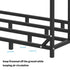 Metal Log Storage Shed Outdoor Firewood Rack Holder | Outdoorium