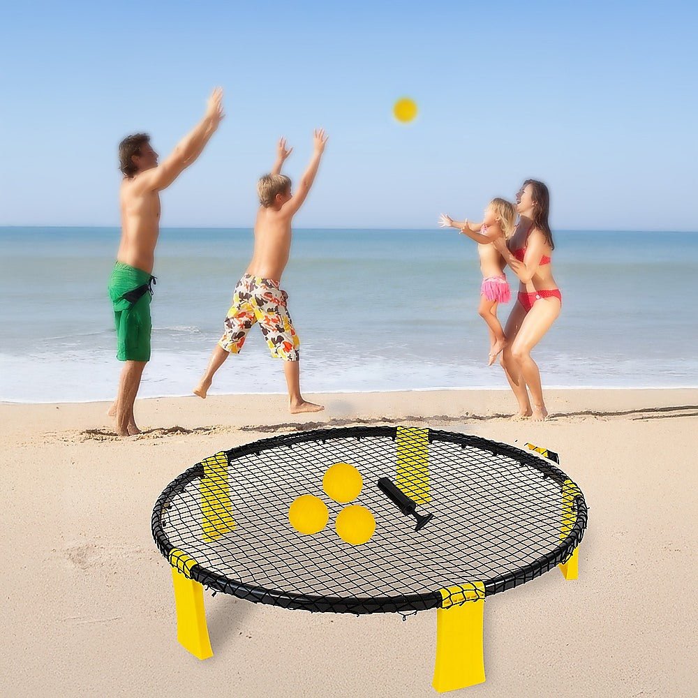 Mini Volleyball Set Outdoor Game Garden Beach Net Ball Kit Sport Toys - Outdoorium