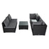 Modular Outdoor Lounge Set - 9pcs Sofa, Armchairs and Coffee Table | Outdoorium