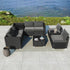 Modular Outdoor Lounge Set - 9pcs Sofa, Armchairs and Coffee Table | Outdoorium