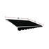 Motorised Outdoor Folding Arm Awning Retractable Sunshade Canopy Black 4.0m x 3.0m | Outdoorium