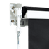 Motorised Outdoor Folding Arm Awning Retractable Sunshade Canopy Black 5.0m x 2.5m | Home & Garden > Shading > Awnings
