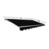 Motorised Outdoor Folding Arm Awning Retractable Sunshade Canopy Black 5.0m x 2.5m | Home & Garden > Shading > Awnings