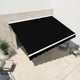 Motorised Outdoor Folding Arm Awning Retractable Sunshade Canopy Black 5.0m x 3.0m | Outdoorium