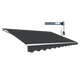Motorised Outdoor Folding Arm Awning Retractable Sunshade Canopy Grey 4.0m x 2.5m | Outdoorium
