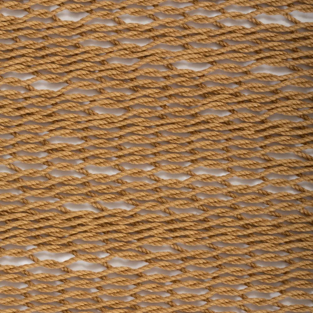 12ft Natural Wooden Arc Hammock Stand & Caribbean Polyester Rope Hammock | Outdoorium