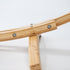 Natural Wooden Arc Hammock Stand & King Quilted Hammock in Navy Blue - Outdoorium