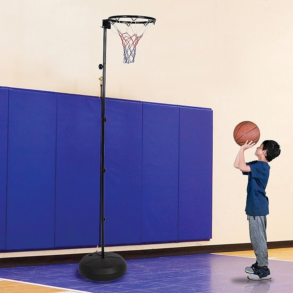 Netball Ring with Stand Portable Pole Height Adjustable - Outdoorium