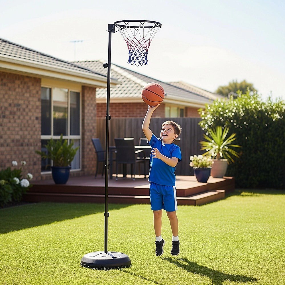 Netball Ring with Stand Portable Pole Height Adjustable | Outdoorium