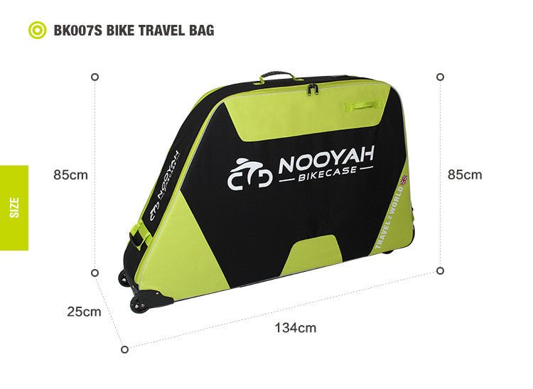 NOOYAH Bike BLUE Travel Case Bike Bag Shell EVA Tough material MTB Mountain Bike Road Bike TT 700c Gravel Bike Ebike 29er etc - BK007S - Outdoorium