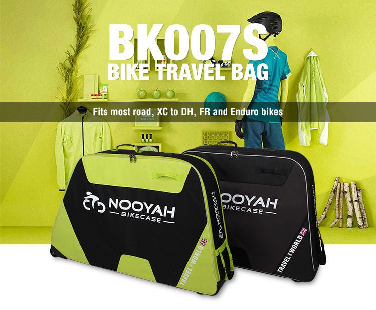 NOOYAH Bike BLUE Travel Case Bike Bag Shell EVA Tough material MTB Mountain Bike Road Bike TT 700c Gravel Bike Ebike 29er etc - BK007S - Outdoorium