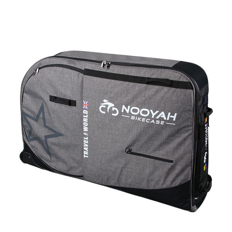 NOOYAH Bike Travel Bag Case Plane Boat Shipping Transport, Fits Cross Country All Mountain Bike, MTB, TT, Road Triathlon Bike 29er 700c - Outdoorium