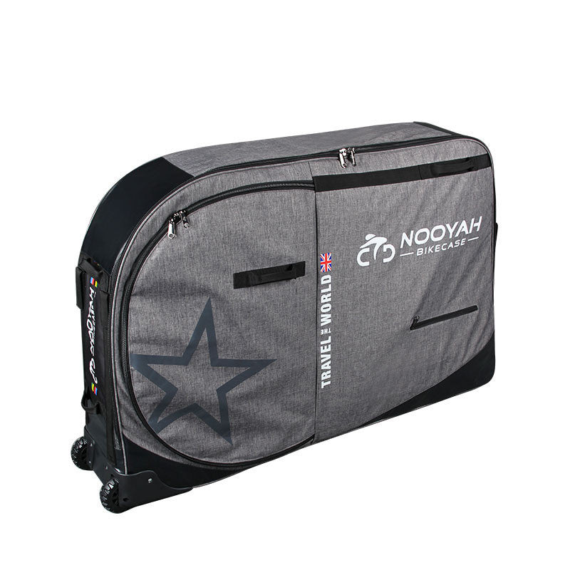 NOOYAH Bike Travel Bag Case Plane Boat Shipping Transport, Fits Cross Country All Mountain Bike, MTB, TT, Road Triathlon Bike 29er 700c - Outdoorium