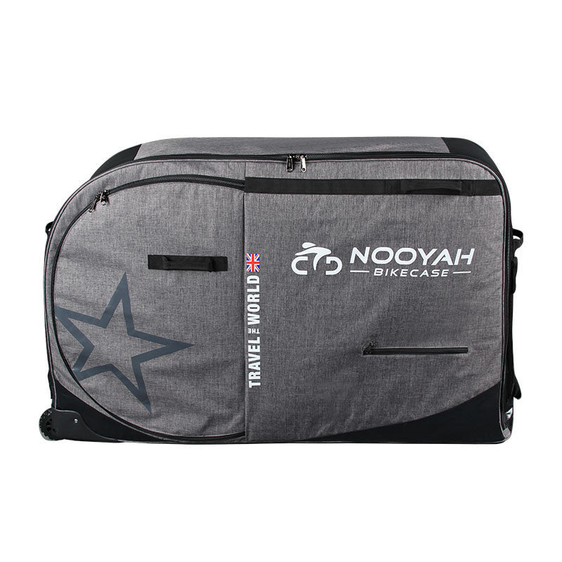 NOOYAH Bike Travel Bag Case Plane Boat Shipping Transport, Fits Cross Country All Mountain Bike, MTB, TT, Road Triathlon Bike 29er 700c - Outdoorium