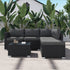 Ottoman - Style Outdoor Lounge Set in Black | Outdoorium