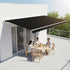 Outdoor Folding Arm Awning Retractable Sunshade Canopy Black 3.0m x 2.5m | Home & Garden > Shading