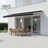 Outdoor Folding Arm Awning Retractable Sunshade Canopy Black 3.0m x 2.5m | Home & Garden > Shading