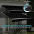 Outdoor Folding Arm Awning Retractable Sunshade Canopy Black 4.0m x 2.5m | Outdoorium