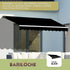 Outdoor Folding Arm Awning Retractable Sunshade Canopy Black 4.0m x 3.0m | Outdoorium