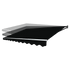 Outdoor Folding Arm Awning Retractable Sunshade Canopy Black 5.0m x 2.5m | Home & Garden > Shading > Awnings