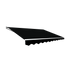 Outdoor Folding Arm Awning Retractable Sunshade Canopy Black 5.0m x 2.5m | Outdoorium