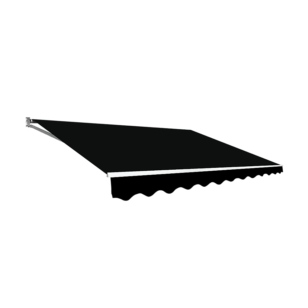 Outdoor Folding Arm Awning Retractable Sunshade Canopy Black 5.0m x 2.5m | Home & Garden > Shading > Awnings