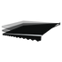 Outdoor Folding Arm Awning Retractable Sunshade Canopy Black 5.0m x 2.5m | Outdoorium