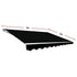 Outdoor Folding Arm Awning Retractable Sunshade Canopy Black 5.0m x 3.0m | Home & Garden > Shading > Awnings