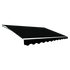 Outdoor Folding Arm Awning Retractable Sunshade Canopy Black 5.0m x 3.0m | Home & Garden > Shading > Awnings