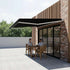 Outdoor Folding Arm Awning Retractable Sunshade Canopy Black 5.0m x 3.0m | Home & Garden > Shading > Awnings