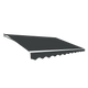 Outdoor Folding Arm Awning Retractable Sunshade Canopy Grey 3.0m x 2.5m | Outdoorium