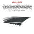 Outdoor Folding Arm Awning Retractable Sunshade Canopy Grey 3.0m x 2.5m | Outdoorium