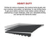 Outdoor Folding Arm Awning Retractable Sunshade Canopy Grey 4.0m x 2.5m - Outdoorium