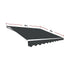 Outdoor Folding Arm Awning Retractable Sunshade Canopy Grey 4.0m x 3.0m | Outdoorium