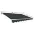 Outdoor Folding Arm Awning Retractable Sunshade Canopy Grey 5.0m x 3.0m - Outdoorium