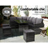 Outdoor Furniture Dining Setting Sofa Set Lounge Wicker 9 Seater Mixed Grey - View 3