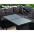 Gardeon Outdoor Dining Set Sofa Lounge Setting Chairs Table Bench Black Cover - View 4