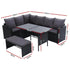 Gardeon Outdoor Dining Set Sofa Lounge Setting Chairs Table Bench Black Cover - View 2