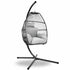 Gardeon Outdoor Egg Swing Chair Wicker Rope Furniture Pod Stand Cushion Grey - View 1