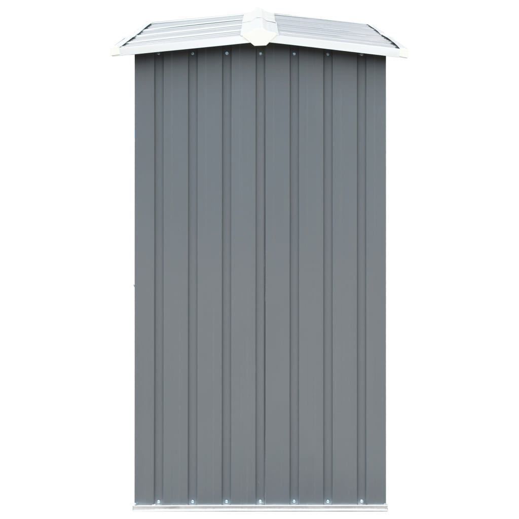 Outdoor Log Storage Shed 91cm Firewood Rack Steel w/ Raised Floor & Sloping Roof | Outdoorium