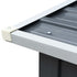 Outdoor Log Storage Shed 91cm Firewood Rack Steel w/ Raised Floor & Sloping Roof | Outdoorium