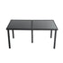 Outdoor Minimalist Black Wicker 6-Seater Dining Set - Outdoorium