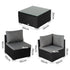Outdoor Modular Lounge Sofa Bondi - Black | Outdoorium