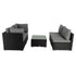 Outdoor Modular Lounge Sofa Bondi - Black - Outdoorium